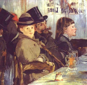 Edouard Manet - At the Cafe Paris France (1878) Signed -17" x 22" Fine Art Print - Picture 1 of 1