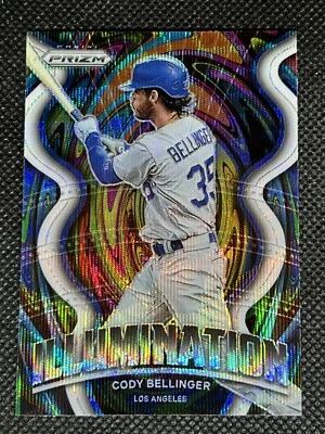 2022 Panini Prizm Baseball CODY BELLINGER #IL-3 White Wave Prizm Illumination - Image 1 of 2