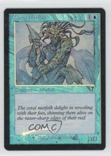 2001 Magic: The Gathering - Core Set: 7th Edition Foil Coral Merfolk #66 n0n