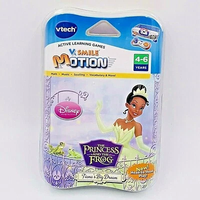 Vtech Vsmile Motion NIP The Princess And The Frog Cartridge Tiana's Big Dream  - Image 1 of 4