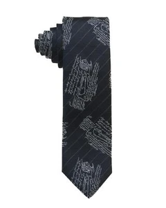 Berluti $ 270 Neu mit Etikett Scritto marineblau gestreifte schmale Krawatte aus 100 % Seide 2,5 Zoll 6,5 cm - Bild 1 von 3