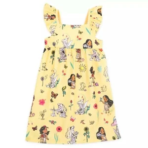 Disney Store Animators' Collection Girl's Nightshirt Gown Pajamas Dress Yellow - Picture 1 of 3