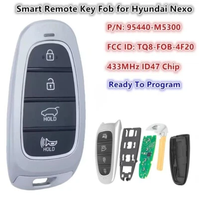 for Hyundai Nexo 2019 2020 21 2022 Smart Remote Key Fob 95440-M5300 TQ8-FOB-4F20 - Image 1 of 4