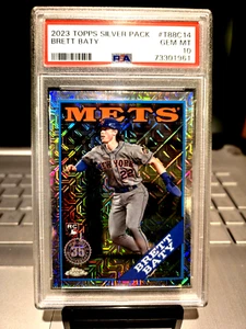 2023 Topps Silver Pack Brett Baty Rookie #T88C14 Gem Mt. 10 " Brett The Met."" - Picture 1 of 9
