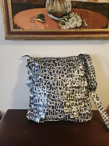 CROMIA Hecho en ITALIA Mujer NUEVO Bolso de Hombro CUERO GENUINO Gris Estampado Animal - Imagen 1 de 14
