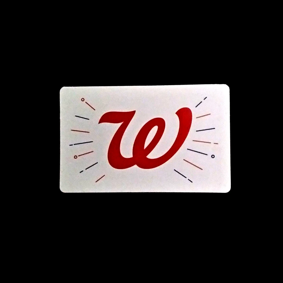 Walgreen Red on White Logo NEW COLLECTIBLE GIFT CARD $0 #1528 - Image 1 of 1