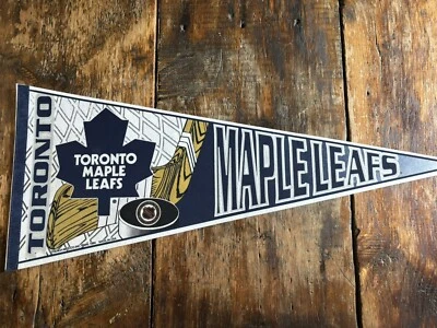 Vintage 1990s Toronto Maple Leaves Hockey Pennant Trench MFG - Image 1 of 3