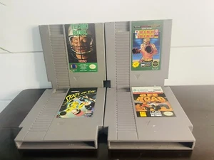 Lot of 4 NES Nintendo bundle King Ring, Off Road, Skate Or Die, Tecmo Bowl - Picture 1 of 7