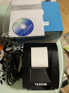 Terow Thermal Receipt Printer POS-5890K POS Printer Black USB  - Picture 1 of 8