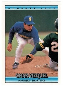 Omar Vizquel - Seattle Mariners - 1992 Donruss Baseball # 641 MT - Picture 1 of 1