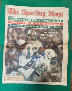 SPORTING NEWS-DEC 5 1983-DAN MARINO-MIAMI DOLPHINS-AUTOGRAPHED-COMPLETE MAGAZINE - Picture 1 of 2
