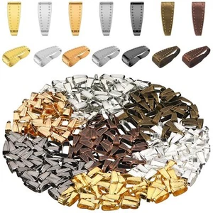 350Pcs Pinch Clip Clasp Bail Pendant Connector Snap Clips for DIY Jewelry Making - Picture 1 of 7