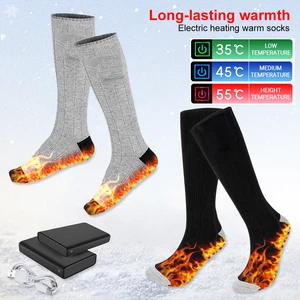 USB Beheizte Socken Winter Beheizbare Socken Fußwärmer Heizsocken+4000mAH Akku - Bild 1 von 26