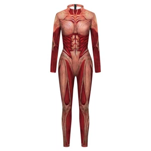 Halloween Attack on Titan Female Titan Annie Leonhart Costume Cosplay Jumpsuits- - Picture 1 of 8