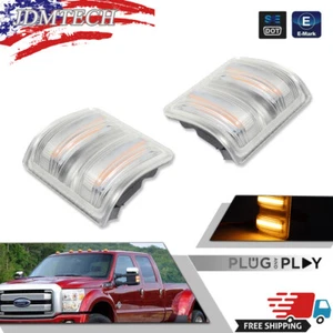 LED Side Mirror Marker Lights For 2008-2016 Ford F250 F350 F450 F550 Super Duty - Picture 1 of 11