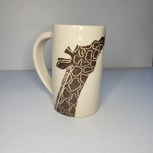 Karis Swink Barry Studio Pottery Giraffe Mug Signed Hard To Find - Picture 1 of 11