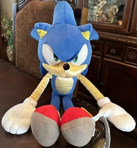 Large Sonic the Hedgehog Plush XL Jumbo Stuffed 26” Pillow Plush Toy Collectible - Picture 1 of 9