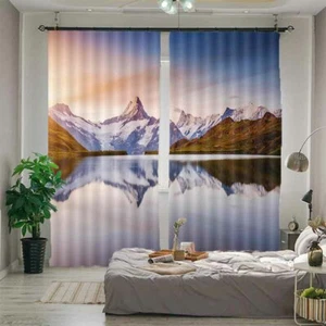 Great Plateau Wonders 3D Blockout Photo Print Curtain Fabric Curtains Window - Bild 1 von 10