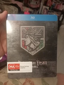 Attack On Titan Steelbook Limited Edition Season 2, Brand New + Sealed Blu-ray - Picture 1 of 2