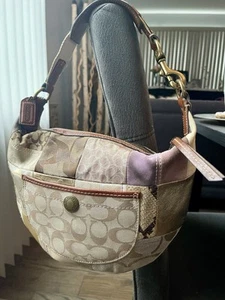 Vintage. Coach Patchwork Hobo Shoulder Bag - Picture 1 of 10