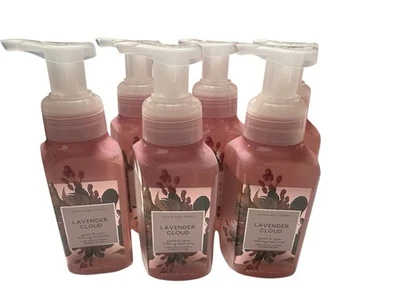 Juego de 6 jabones de manos espumosos suaves y limpios Bath & Body Works lavanda nube 8,75 oz Foto 1 de 3