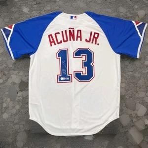 Ronald Acuna Jr. Signed Atlanta Braves City Connect Nike Jersey Beckett BAS - Picture 1 of 3