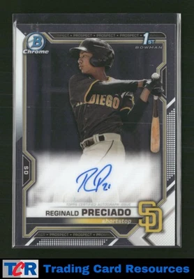 2021 Bowman Chrome #CPA-RPR Reginald Preciado Prospect Autographs Auto - Image 1 of 2