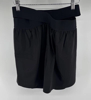 New Halara Black Crisscross Waist Shorts w/ Pockets Medium NWT - Image 1 of 4