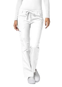 Adar Medical Uniform Low Rise Multi Pocket Drawstring Straight Leg Scrub Pants - Picture 1 of 126