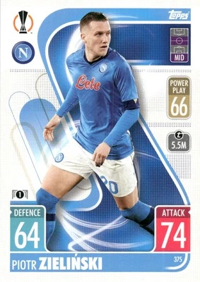 2021 Topps Match Attack UEFA Champions League Piotr Zielinski SSC Napoli #375 - Image 1 of 2