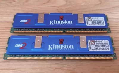 2GB KIT KINGSTON HyperX DDR2 RAM 800MHz PC2-6400U 240-pol. CL4 KHX6400D2LLK2/2G - Bild 1 von 2