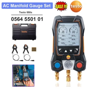 Testo 550s AC Krümmer Messgerät Set mit 2 kabelgebundenen Sonden für HVAC und Kühlung - Bild 1 von 11