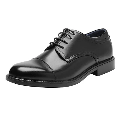 Men's Wide Oxford Shoes Lace up Casual Shoes Business Dress Shoes - Image 1 of 4