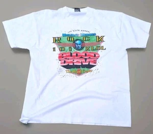 Rock 101 KLOL Vintage 6th Annual Rock and Roll Blood Drive T-shirt Mens Size XL - Picture 1 of 6