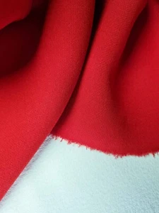 Abraham Moon & Sons 100% Wool Red Fabric By John Lewis - 1m