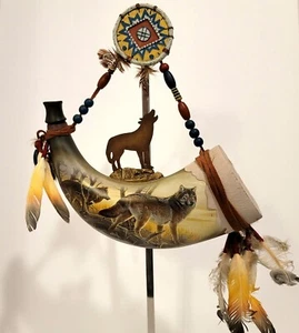 2004 SPIRIT OF THE HUNTER 1ST ISSUE SACRED GUARDIANS WOLVES BRADFORD EXC #A3787 - Picture 1 of 12