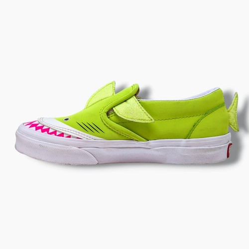 Vans Sneakers skate slip on verde lime per bambini taglia 3