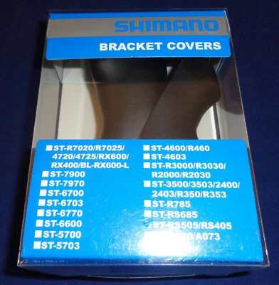 Y03N98020 Shimano ST-RS505 / ST-RS405 Brake Gear STI Rubber Covers Hoods - Image 1 of 3