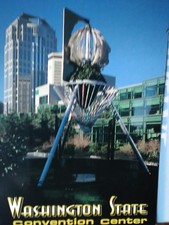 VINTAGE PHOTO POST CARD  WASHINGTON STATE CONVENTION CENTER SEATTLE WASHINGTON.