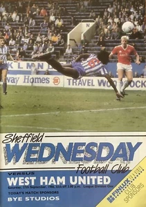 Sheffield Wednesday v West Ham United 17th September 1986 Division 1 - Picture 1 of 2