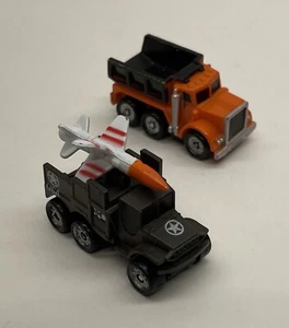 1987 Micro Machines Military Ground Vehicle Missile Truck & MACK Dump Truck - Picture 1 of 11