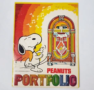 Vintage Peanuts Portfolio Folder Snoopy Jukebox Rainbow Colorful 1970s Plymouth - Picture 1 of 19