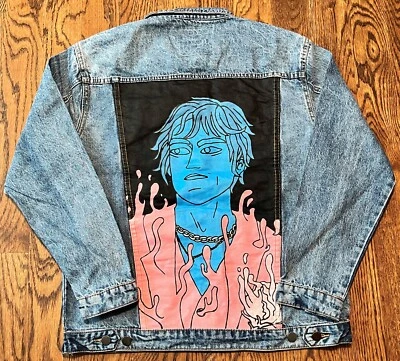 Chaqueta Denim Cage The Elephant Larga Noche Running Tour 1996 Mercancía Oficial Foto 1 de 4