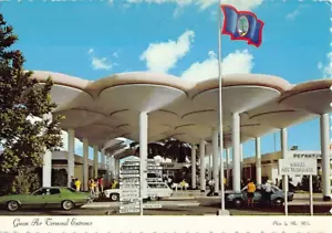 Postkarte GU: Luftterminal Eingang, 1970er, Guam, unverpostet, 4x6 - Bild 1 von 2