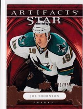 09/10 UD ARTIFACTS JOE THORNTON STAR BASE CARD SP /999 #139