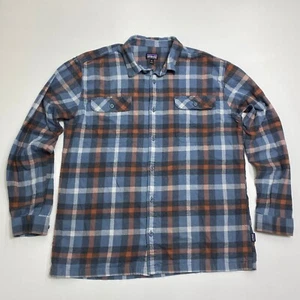 Camisa de franela de fiordo de peso medio Patagonia para hombre XL multicolor a cuadros algodón orgánico - Imagen 1 de 19