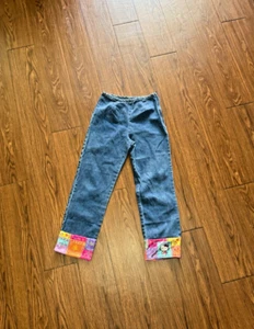 Vintage Y2K High Waisted Jeans Young Girls Hello Kitty Sanrio Size Large 10-12 - Picture 1 of 13