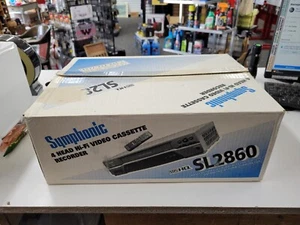 Symphonic SL2860 4 Head Hi-Fi Video Cassette Recorder VHS. New In Open Box - Picture 1 of 9