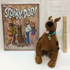 12" Scooby Doo Plush Toy Dog Stuffed Mystery Gang Metal Sign Wall Hanging Lot 2