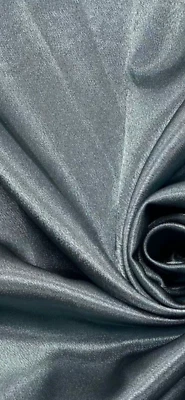 4 METRE GOOD QUALITY CREPE BACK SATIN FABRIC 150 CM WIDE GREY CHEAPEST ON EBAY - Image 1 of 2